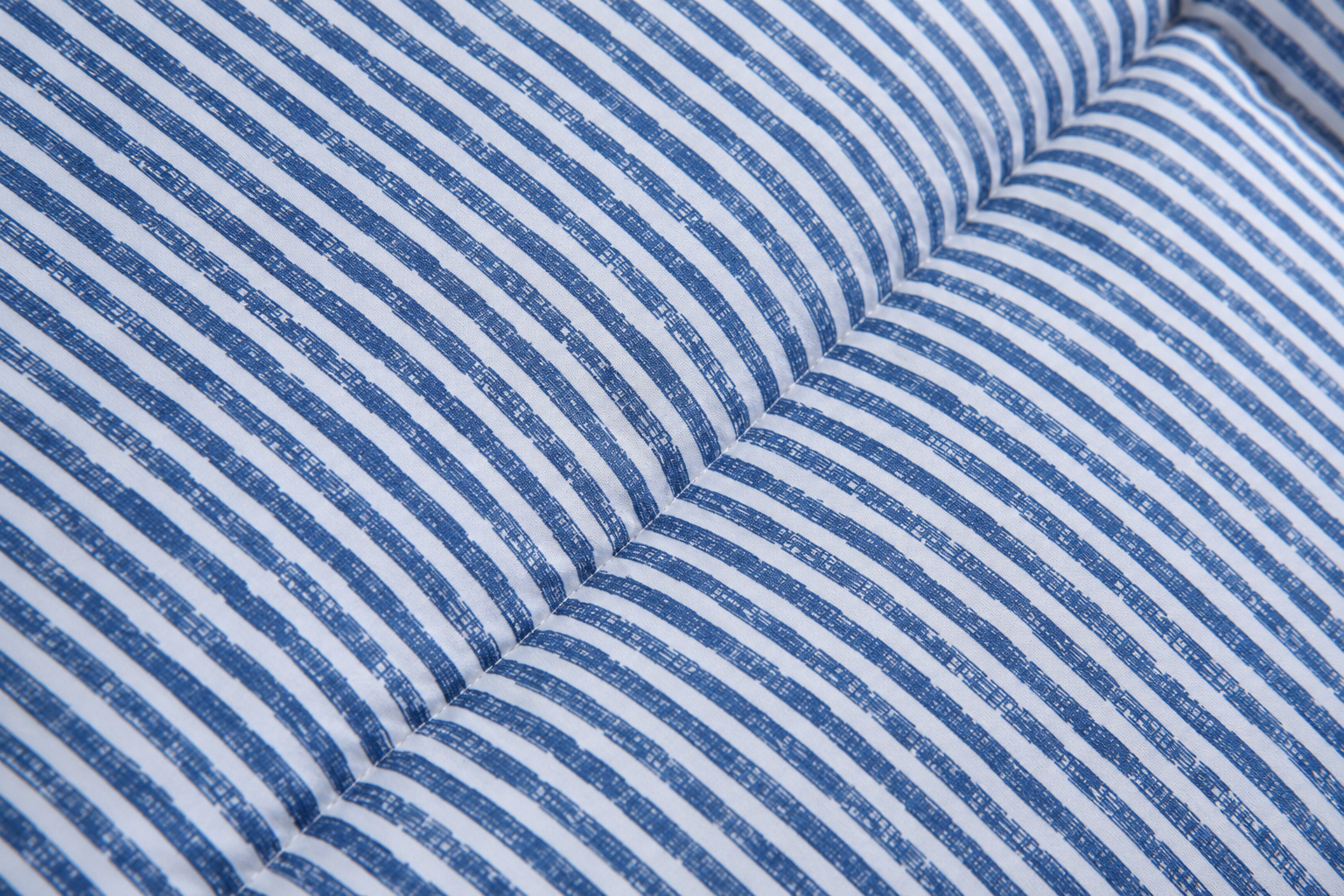 Dekbed met vaste overtrek - gestreept blauw (6)